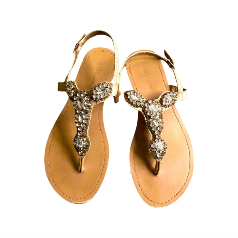 BCBGeneration Sequins Sandals size 8